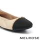 平底鞋 MELROSE 美樂斯 時髦撞色鏈條牛皮Q軟娃娃平底鞋－米 product thumbnail 6