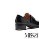高跟鞋 MISS 21 復古率性大方釦尖頭粗高跟鞋－黑 product thumbnail 4