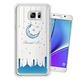 WT Samsung Galaxy Note5 奧地利水晶彩繪空壓手機殼(月彎星辰) product thumbnail 2