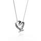 二手品 Tiffany&Co. LOVE紅色琺瑯 Loving Heart愛心925純銀項鍊 product thumbnail 2