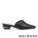 穆勒鞋 MELROSE 美樂斯 質感美學純色牛皮尖頭低跟穆勒拖鞋－黑 product thumbnail 3