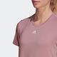 Adidas Wtr Aeroready T HG0253 女 T恤 運動 有氧 訓練 吸濕排汗 透氣 亞洲版 藕色 product thumbnail 5