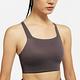 Nike 運動內衣 Swoosh Luxe 女款 紫棕色 細肩帶 美背 中強度 支撐 健身 瑜珈 路跑 CJ0545-202 product thumbnail 7