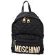 MOSCHINO 菱格車縫尼龍後背包(小/黑色) product thumbnail 2