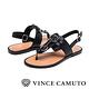 VINCE CAMUTO 個性金屬扣平底夾腳涼鞋-黑色 product thumbnail 6