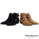Tino Bellini 雙側鏤空多重釦帶中跟短靴 _ 棕 product thumbnail 3
