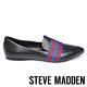 STEVE MADDEN-FOSTER 真皮質感學院風尖頭休閒鞋-黑色 product thumbnail 2