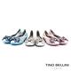 Tino Bellini珍珠光感豹紋蝴蝶結內增高平底鞋_白 product thumbnail 6