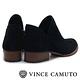 VINCE CAMUTO 側V字切口簍空麂皮短靴-絨黑 product thumbnail 4