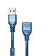 [ZIYA] USB 延長線 USB-A 公 to USB-A母 藍色飆速款 280CM product thumbnail 2