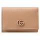 GUCCI GG Marmont 經典GG LOGO荔枝牛皮三折零錢小短夾(裸膚色) product thumbnail 2