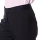 【Lynx Golf】女款日本進口布料彈性舒適隱形拉鍊口袋設計褲口開杈造型窄管九分褲-黑色 product thumbnail 5
