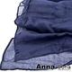AnnaSofia 軟柔手感棉麻 超大寬版披肩圍巾(鬱青系-11藏藍) product thumbnail 7