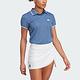 Adidas Clubhouse Polo [IA7036] 女 POLO衫 短袖上衣 亞洲版 運動 網球 吸濕排汗 藍 product thumbnail 2