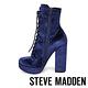 STEVE MADDEN-SYMPHONY 絨布綁帶厚底高跟短靴-藍色 product thumbnail 5