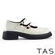 TAS 雙帶心型釦漆皮瑪麗珍鞋 米白 product thumbnail 3