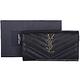 YSL Saint Laurent MONOGRAM 斜壓荔枝皮紋手拿包/長夾(黑色) product thumbnail 5