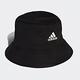 Adidas 漁夫帽 Logo Cotton Bucket 黑 復古 休閒 三線 愛迪達 帽子 H36810 product thumbnail 6