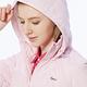 【Lynx Golf】女款吸濕排汗鋪棉保暖素面菱格壓線LOGO鐵牌長袖連帽外套-粉色 product thumbnail 5