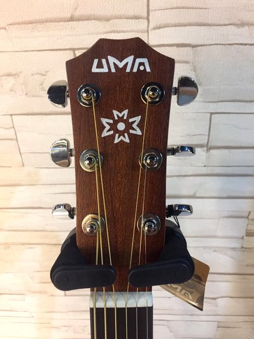 【名人樂器】UMA D-12CNS 41吋 雲杉木 民謠吉他 木吉他 附原廠袋