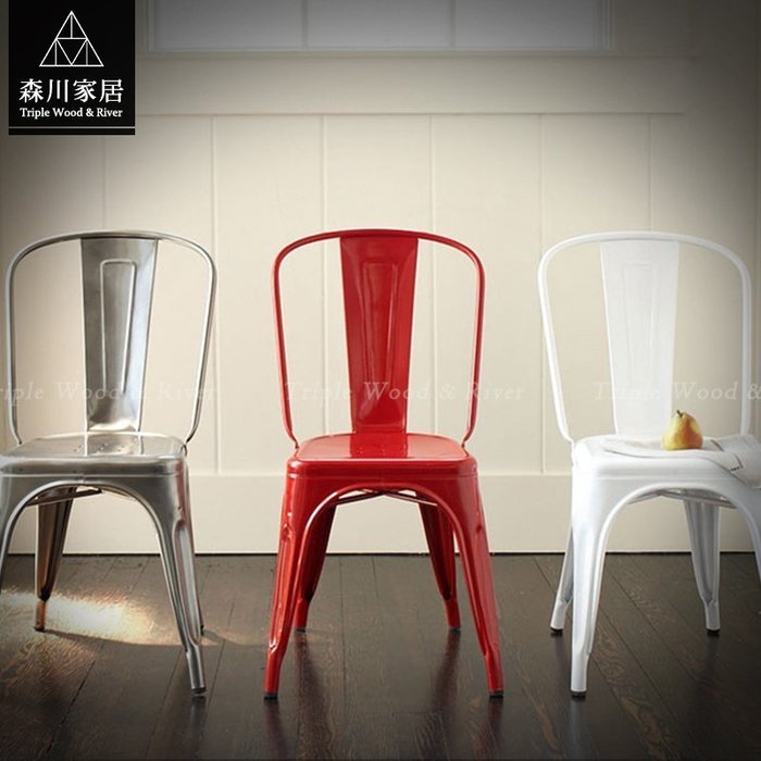 《森川家居》LRC-05RC08B-美式工業LOFT鐵藝TOLIX椅 餐廳咖啡廳民宿品東西休閒椅/北歐設計/IKEA復古