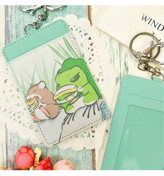 台南卡拉貓專賣店  超可愛旅行青蛙票卡夾 鑰匙圈 青蛙+老鼠款 可繡字 可今天寄明天到