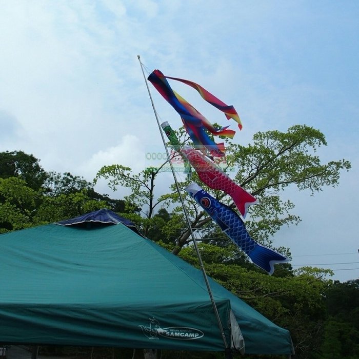 【珍愛頌】A395 七彩流蘇 鯉魚旗流蘇 70cm 附綁繩 彩帶 流蘇 露營裝飾 可搭配旗桿 營柱使用