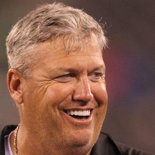 Former Raven coach Rex Ryan tosses a few passes before facing his old team.  Pre-Season Game between the Baltimore Ravens and New York Jets on Monday  Night Football August 24th at M&