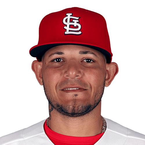 St. Louis Cardinals' Yadier Molina performs throat-slashing gesture after  game-winner