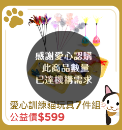 DYY 愛心訓練貓玩具7件組【受贈對象：台灣動物緊急救援小組】(您不會收到商品)