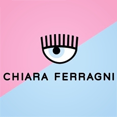 Chiara Ferragni MAXILOGO MANIA 眨眼圖騰粉色中筒襪(