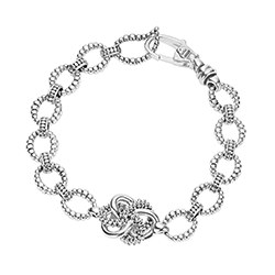 Lagos Sterling Silver Love Knot Link Bracelet