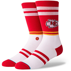 Kansas City Chiefs Stance Sideline Crew Socks