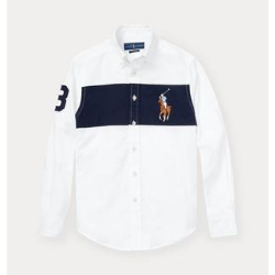 RL POLO 青年款襯衫 彩色大馬