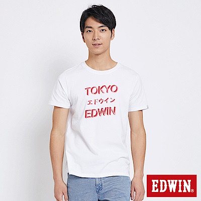 EDWIN 東京系列3M燈管TOKYO短袖T恤-男-白色
