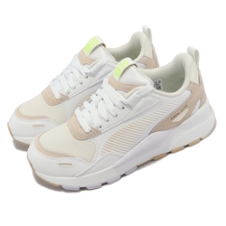 Puma 休閒鞋 RS 3 Satin Wns 女鞋 白 米白 微厚底 皮革 麂皮 復古 39286701