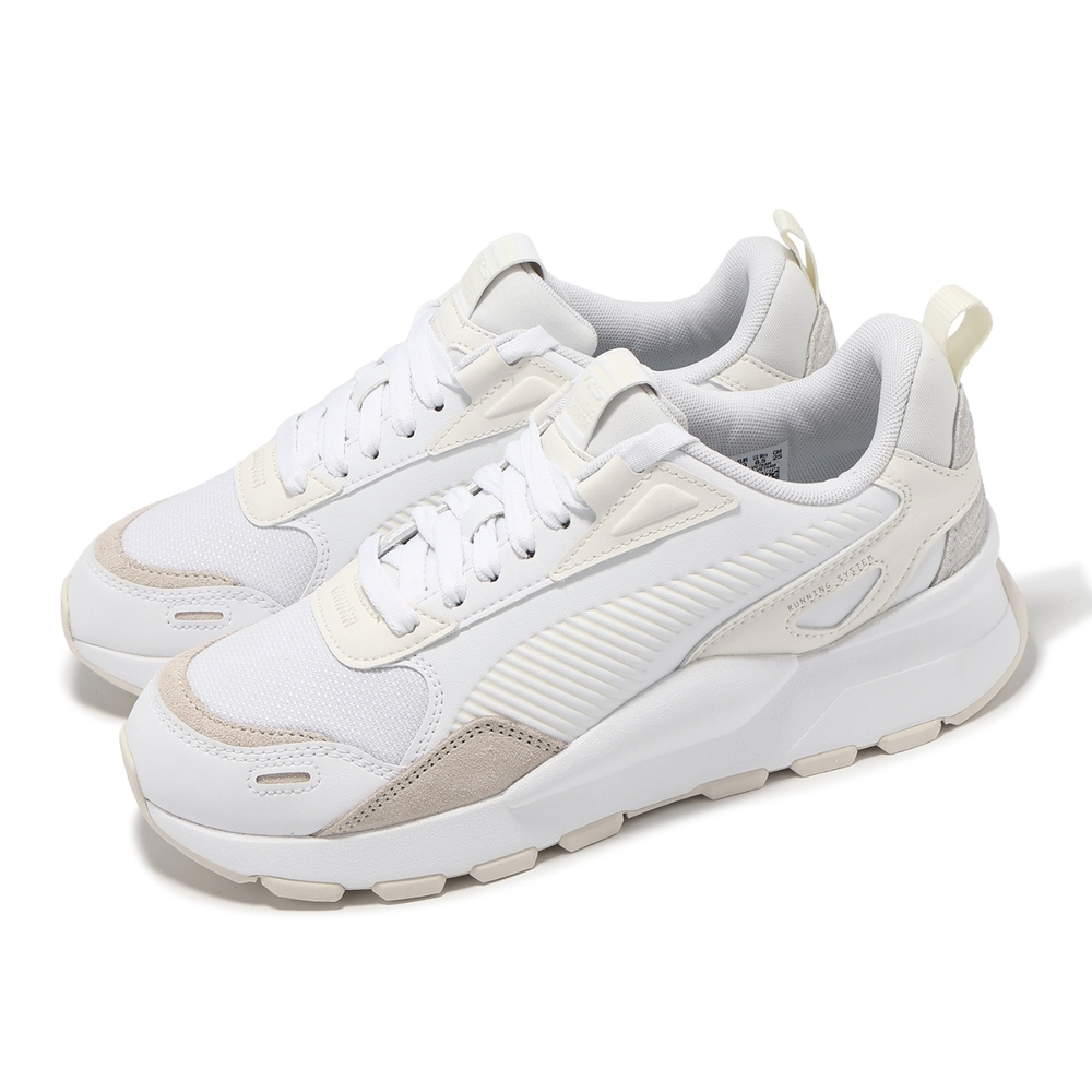 Puma 休閒鞋 RS 3 Basic Wns 女鞋 白 米白 緩衝 低筒 拼接 運動鞋 39377301