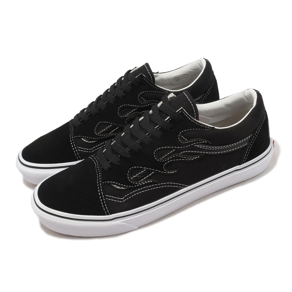 Vans 休閒鞋V36CF Flame Old Skool Flame 男鞋女鞋黑火焰復古麂皮