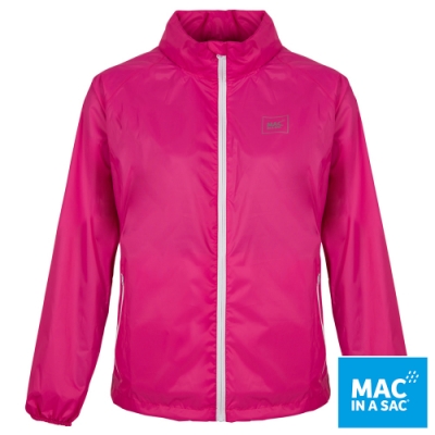 【MAC IN A SAC】男女款輕巧袋著走防水抗風透氣輕量外套MNS089桃粉紅