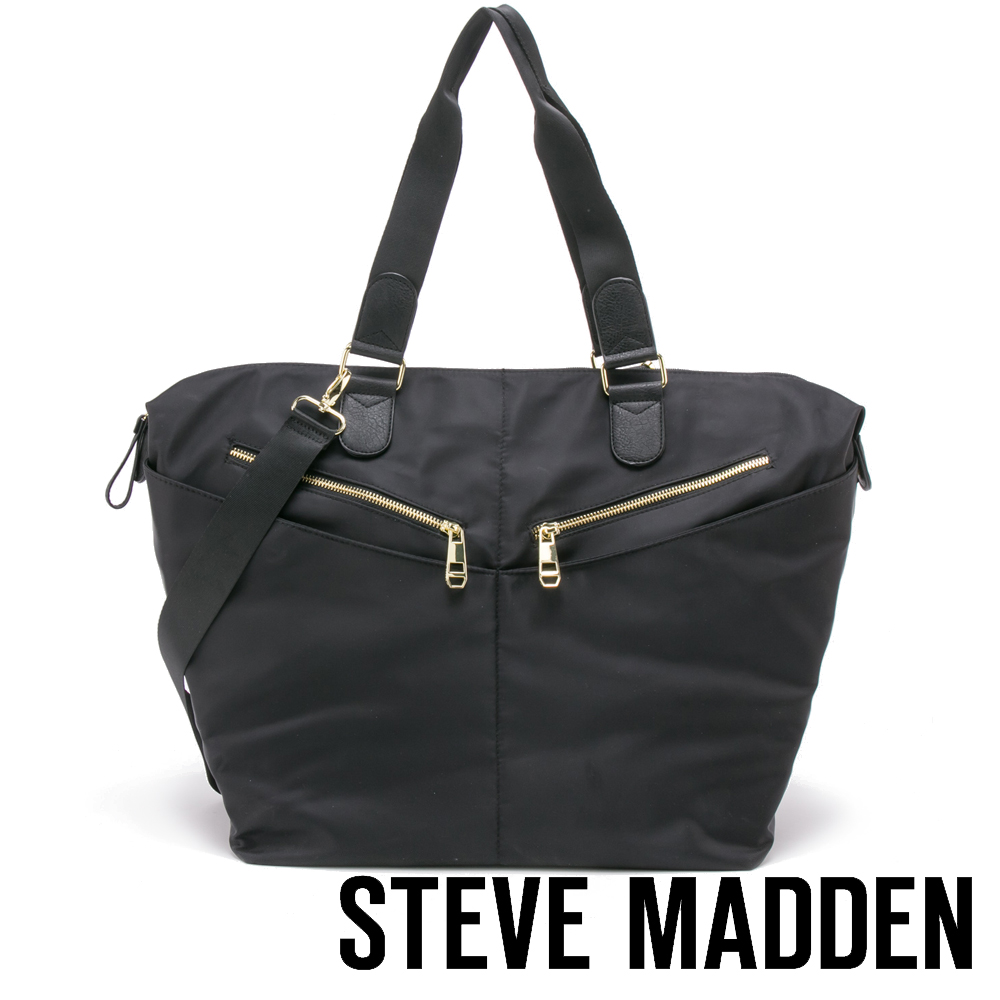 STEVE MADDEN-MGTWOSOM-Tote手提肩背兩用包-黑色