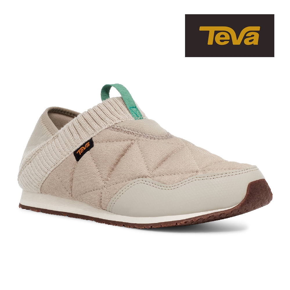 【TEVA】原廠貨 女 ReEmber 兩穿式防潑水菠蘿麵包鞋/休閒鞋/懶人鞋(灰白色-TV1125471FRGY)