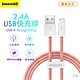 Baseus 倍思 靈動系列 USB-A to Lightning 編織傳輸充電線1M橙色 product thumbnail 1