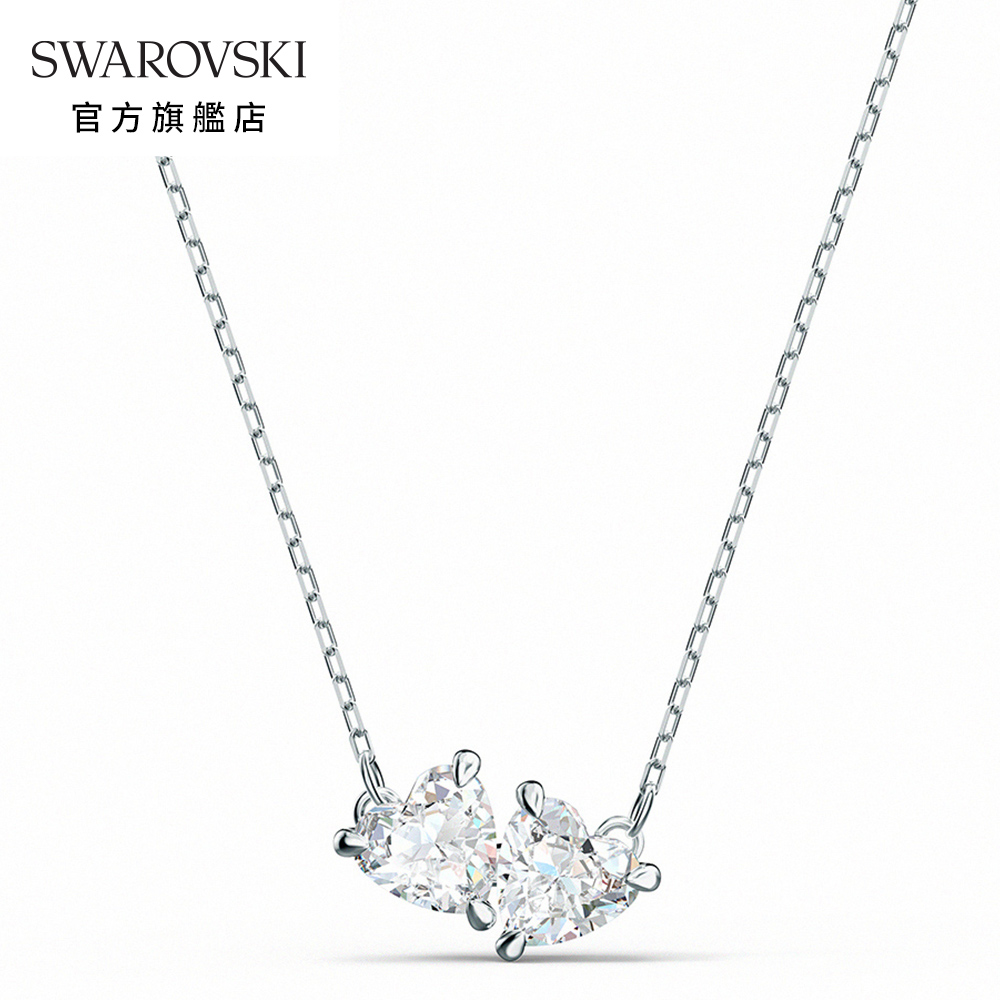 SWAROVSKI 施華洛世奇 Attract Soul 白金色璀璨幾何項鏈