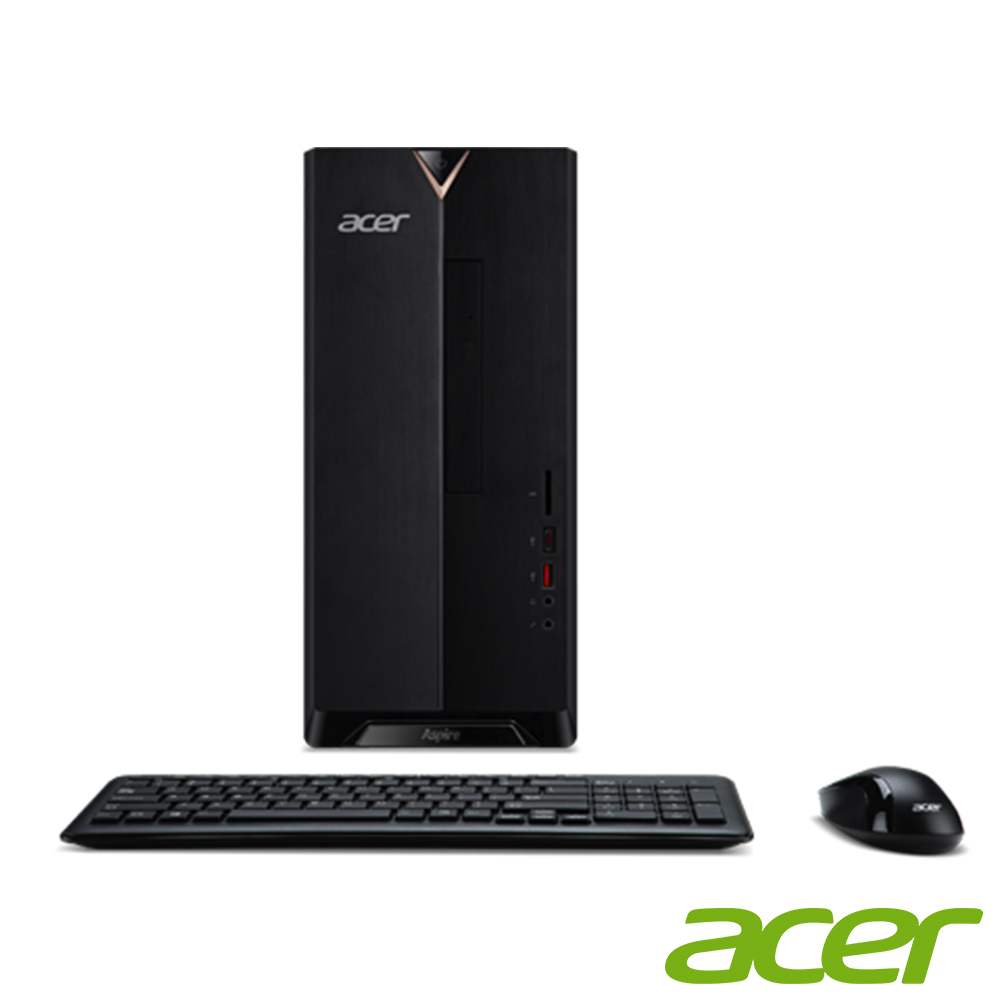 Acer TC885 9代i5六核 雙碟獨顯電競桌上型電腦(i5-9400F/8G/1TB/256G/GTX1650/win10h/Aspire)GTX16 以上