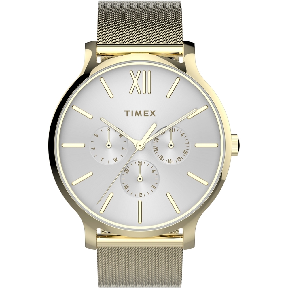 TIMEX 天美時復刻系列三眼耀眼金屬光手錶- 金色/38mm | 男錶| Yahoo