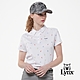 【Lynx Golf】女款吸濕排汗網眼材質滿版獎盃印花短袖POLO衫-白色 product thumbnail 2