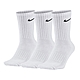 Nike 襪子 Everyday Lightweight Crew Socks 白 長襪 三雙入 SX7676-100 product thumbnail 1