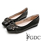GDC-裸色系基本款典雅舒適平底包鞋-黑色 product thumbnail 1