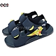 Adidas 涼鞋 Swim Sandals C 藍 黃 魔鬼氈 童鞋 中童鞋 暴龍 恐龍 小朋友 愛迪達 GX2437 product thumbnail 1