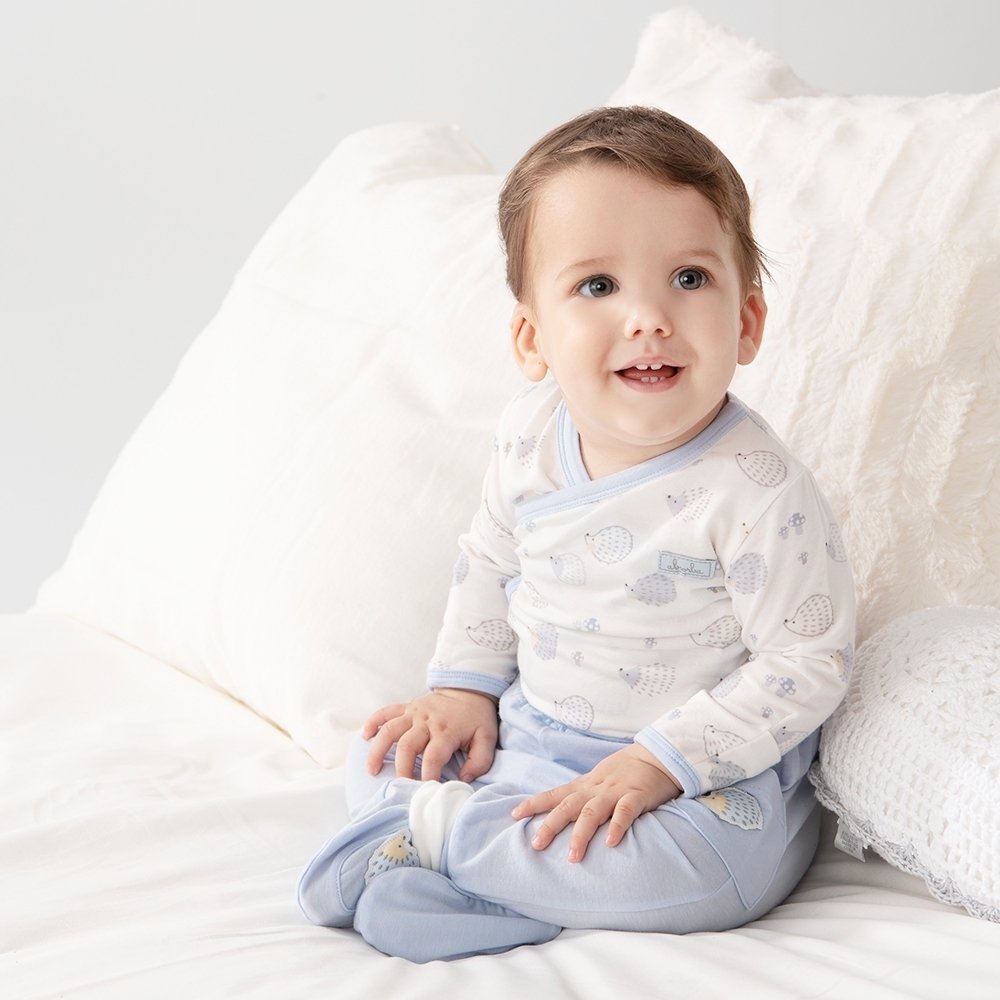 奇哥 小刺蝟嬰兒長褲-羊毛保暖布 12-36個月 (2色選擇)